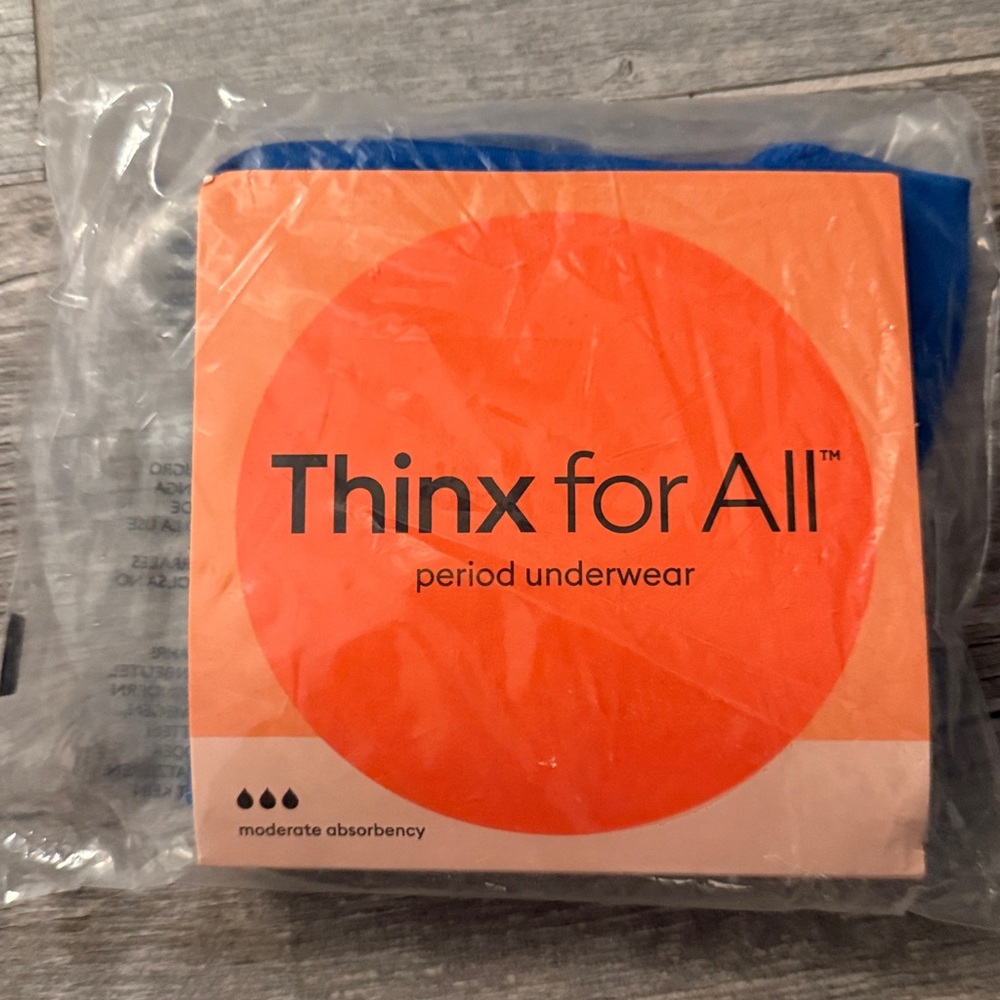 🦋NWT Thinx period underwear cobalt blue bikini size medium
